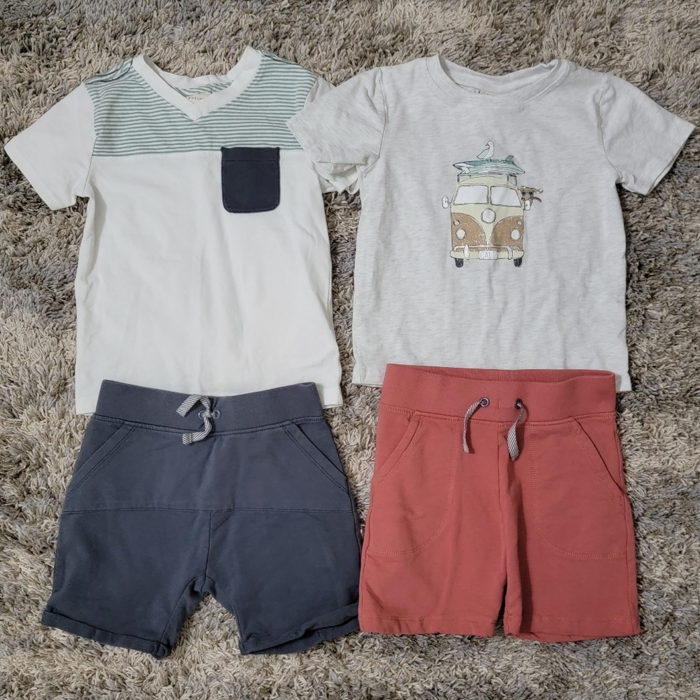 Boys shirts and shorts sets
